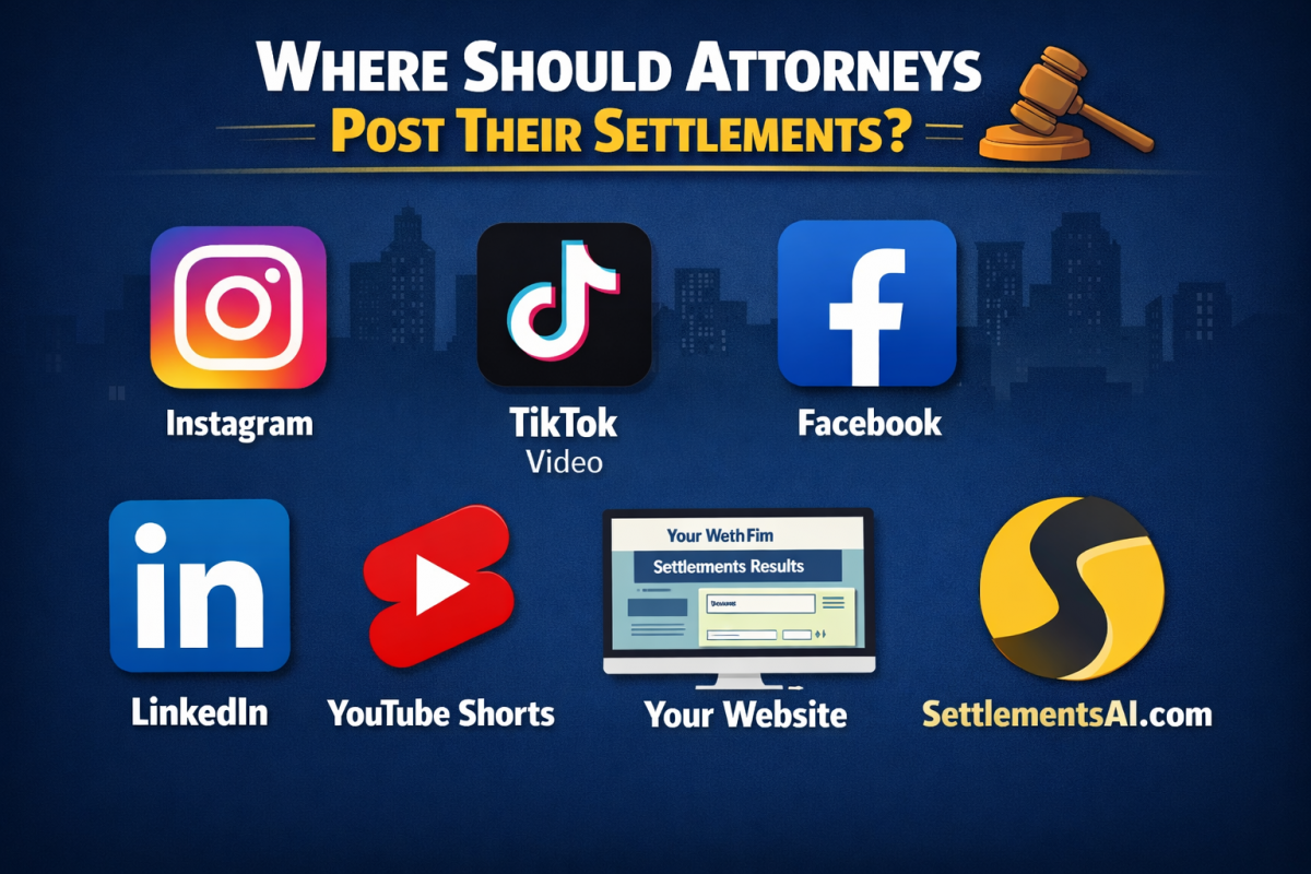 Where Should Attorneys Post Their Settlement Results? The 7 Platforms Every Law Firm Must Use